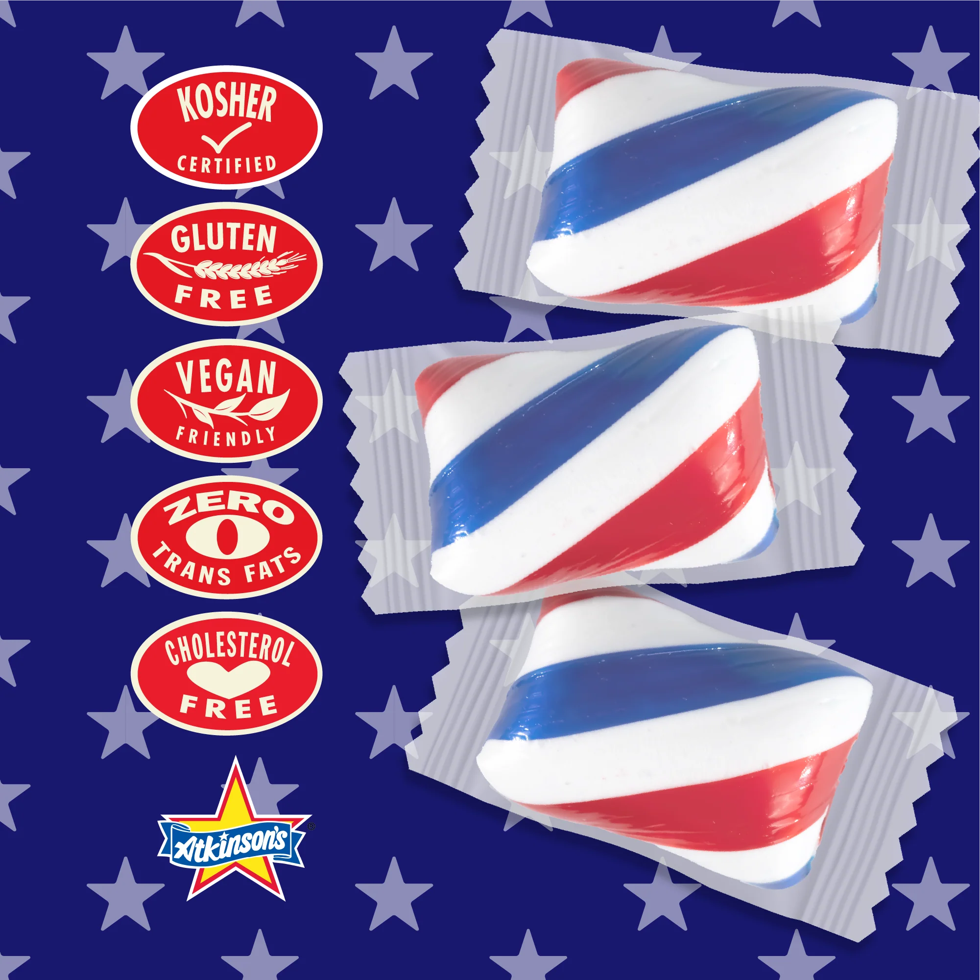 U.S.A. 250th Anniversary Red, White & Blue Cherry Twists - Image 3